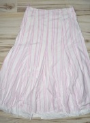 221^ m&s letnia  maxi spódnica w paski bawełna  40/42
