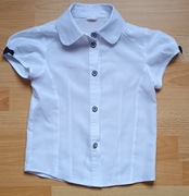 Biała koszula z krótkim rękawem 122