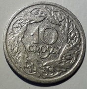 Moneta 10 gr - 1923 rok.