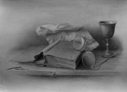 Rysunek, martwa natura.