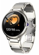 Smartwatch garett women Karen Silver steel ip67 wodoodporny