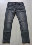 Męskie spodnie jeansowe LEE rozmiar L W33 L32 STRETCH szare jeans
