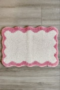 Biało-różowy chodnik dywanik łazienkowy sinsay home