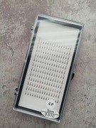 Paletka gotowe kępki sztuczne rzęsy 4D długość 9mm