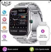 Smart Watch damski męski 2.01''' calowy Sport Wodoodporny Bluetooth srebrny