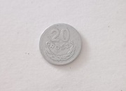 20 groszy rok 1957 Aluminium 
