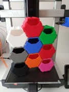 wielokolorowe szufladki modułowe druk 3D