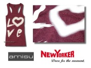 Kup 3 rzeczy zapłać za 2, New Yorker bokserka xxs 32 xs 34 love miłość top 