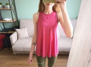 bluzka top adidas nowa różowa XXS 32