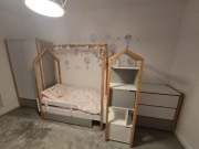Bellamy Pinette zestaw mebli dziecięcych łóżko szafa regał komoda