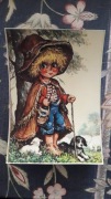 Vintage - urocza kartka, autor Michel Thomas "Berger"