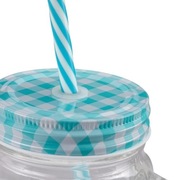 Kubek że słomka i pokrywką zestaw 2szt