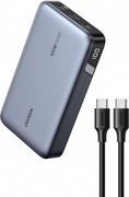 Ugreen 20000mAh UGREEN PB720, USB-A, 2xUSB-C 100W PD szary