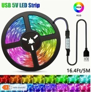 Taśma (5m) Led Rgb3535 5V, Ze Sterowaniem USB