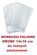 TOREBKI FOLIOWE WORECZKI CELOFANOWE 14x19 cm GRUBE 25 mikronów 100 szt