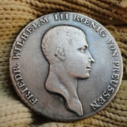 TALAR z 1814 R.  FRYDERYK WILHELM III    .PRUSY . SREBRO . ORYGINAŁ 