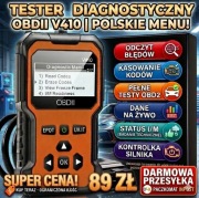 Tester diagnostyczny OBD2 V410 – kasowanie błędów, podgląd parametrów