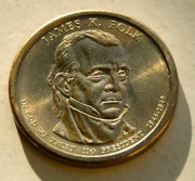 1 dolar 2009  James Polk one dollar UNC  Stan !!! 
