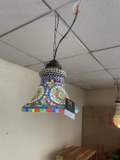 Lampa wisząca kolorowa orientalna 