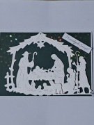 Kartka Bożonarodzeniowa, ręcznie robiona