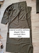 Materiał wełniany wykrojony na kaftan - długość 138, szerokość 68cm
