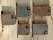 Stare zamki przedwojenne do szaf- szafek biurek 5 sztuk