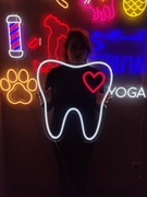 Neon LED Ząb - Neonowa Ozdoba na Ścianę