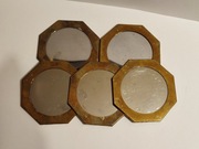 Podkładki lustro- mosiądz komplet 5 sztuk