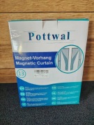 Nowa moskitiera magnetyczna Pottwal 90x215na drzwi szara