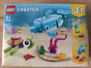 Nowe LEGO Creator 31128 Delfin i żółw 3w1 super zestaw unikat