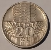 Wieżowiec i kłosy, moneta 20 zł z 1973 roku