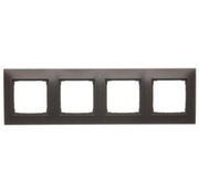 Ramka czterokrotna, brąz mat, metalizowany DR4/46 Simon 54