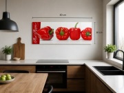 "Red Pepper" Obraz szklany 80x30 z manufaktury Pro-Art-Bilderpalette