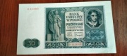 Banknot 50zł z 1941r SERIA D BARDZO ŁADNY