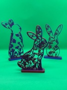 Zajączki Wielkanocne Ażurowe Dekoracja Świąteczna Druk 3D
