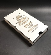 Pudełko na pieniądze na Boże Narodzenie i Nowy Rok. Skarbonka.