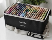 Zestaw markerów alkoholowych Arthehe 262 kolory