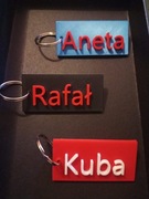 Brelok imienny 3D druk