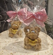 Świeca dekoracyjna "Miś z serduszkiem" podziękowanie dla gości