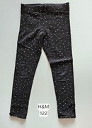 legginsy - getry - czarne - granatowe - H&M - rozm. 122