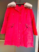 Bordowa Kurtka zimowa włoska PLIST 48 50 bardzo ciepła masywna