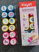 STEMPELKI OZDOBNE PIECZĄTKI 12 SZT 