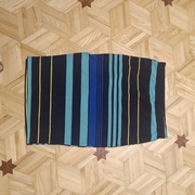 Spódnica kolorowa z rozcięciem na boku