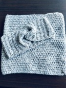 Komplet opaska+komin rękodzieło