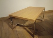 Ława dąb kamienny glamour nierdzewna 