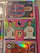 Topps Premier League karta pro partnership rodon/Ampadu pink sparkle!