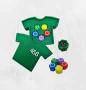 Gonggi z obciążeniem - autorski projekt kostek do gry w gonggi z pudełkiem