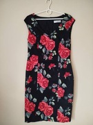 Bawełniana elegancka sukienka rozmiar 40