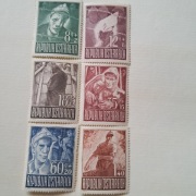 Austria  Jeńcy  seria znaczków 1947
