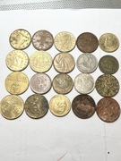  1/  20 sztuk monet Świat 